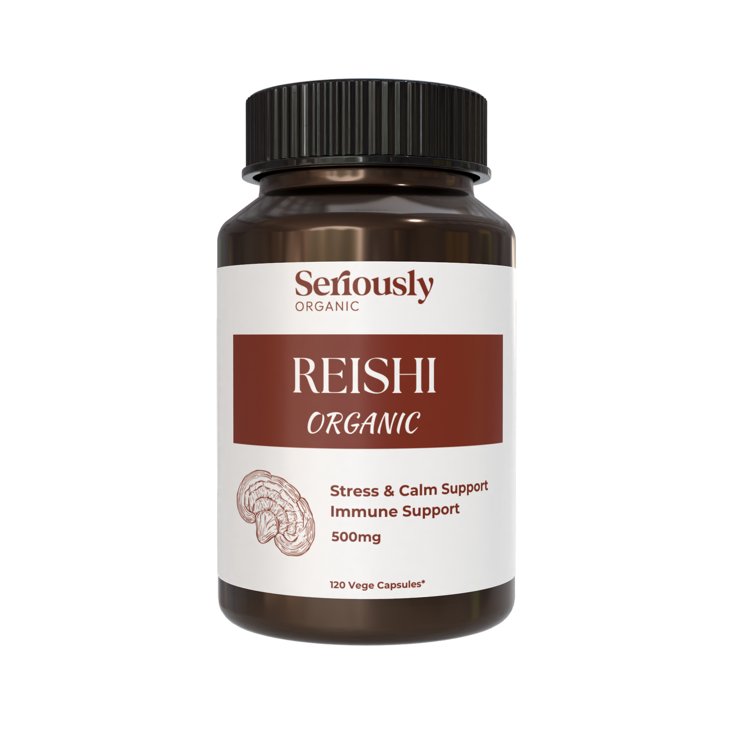 Organic Reishi Mushroom Capsules :: 2 Months Supply image 0