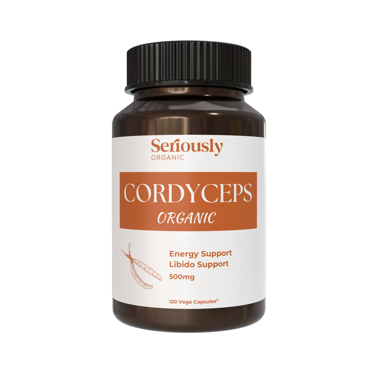 Organic Cordyceps Mushroom Capsules :: 2 Months Supply image 0