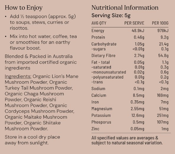 7 Mushroom Blend Organic