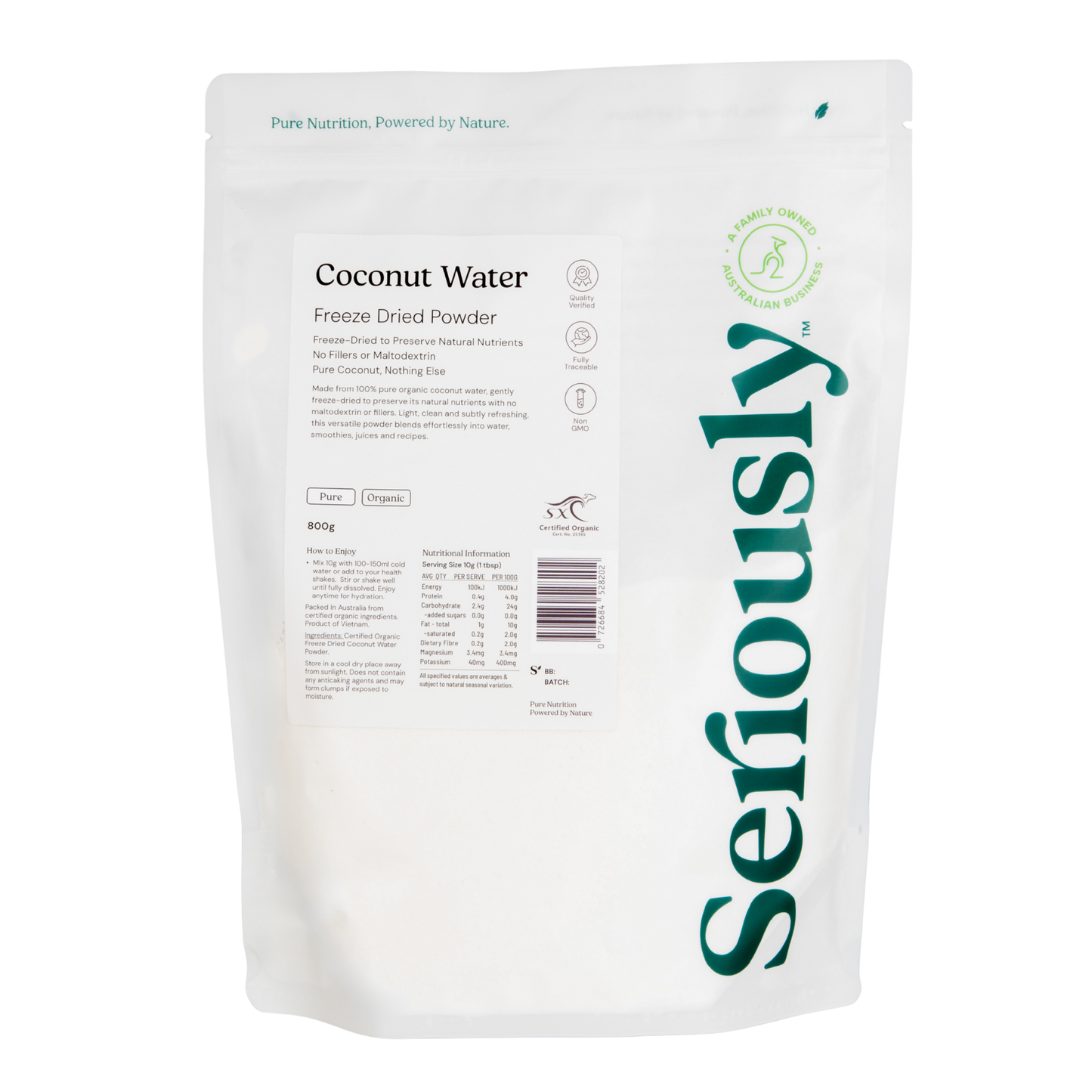 Coconut Water Powder Freeze Dried Organic