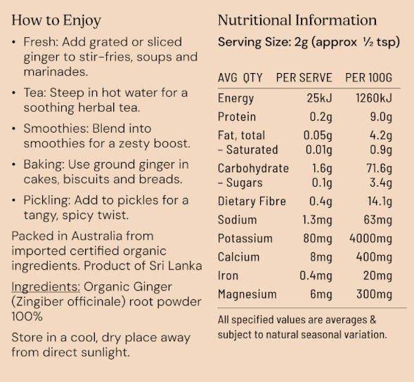 Ginger Powder Organic