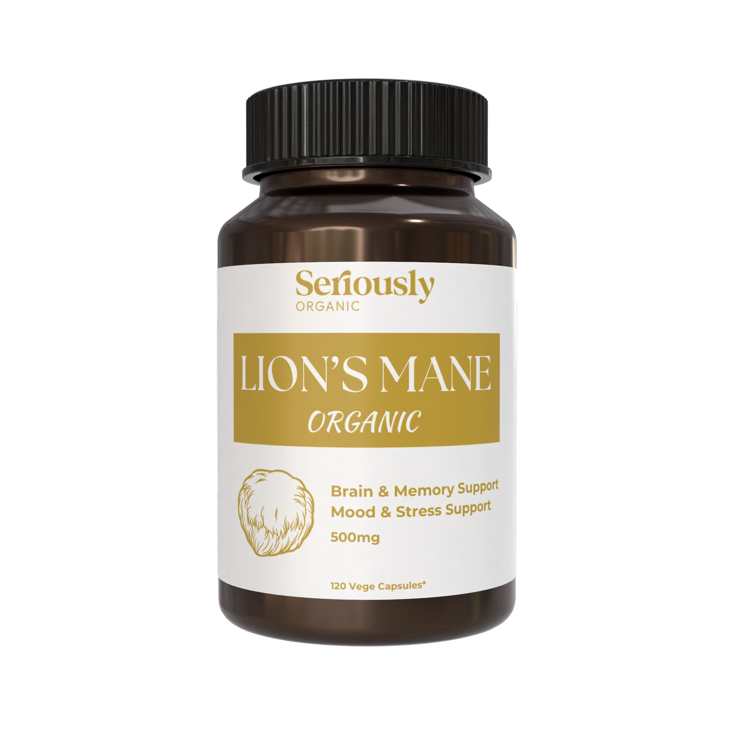 Organic Lion's Mane Mushroom Capsules :: 2 Month Supply image 0