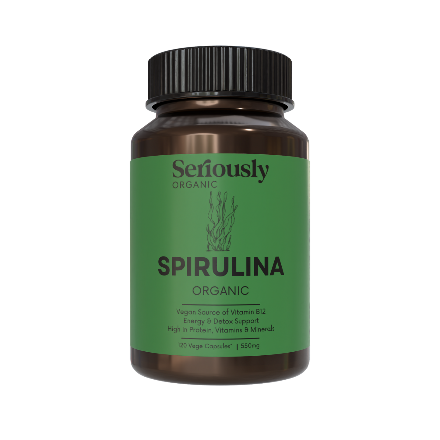 Organic Spirulina Capsules :: 2 Months Supply image 0