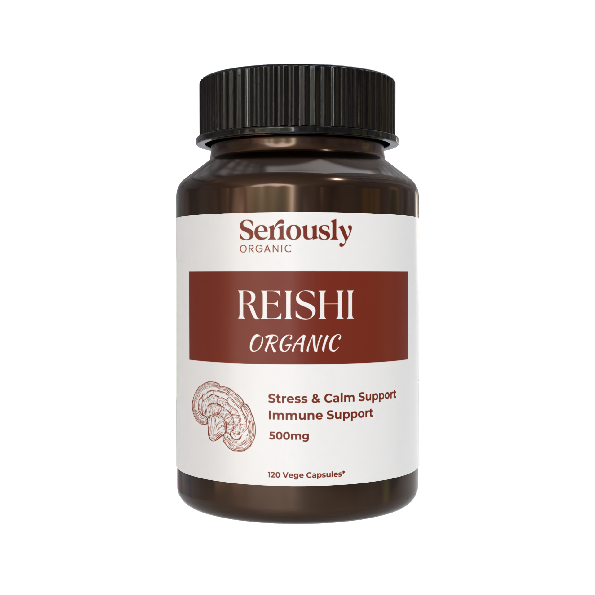 Organic Reishi Mushroom Capsules :: 2 Months Supply image 0