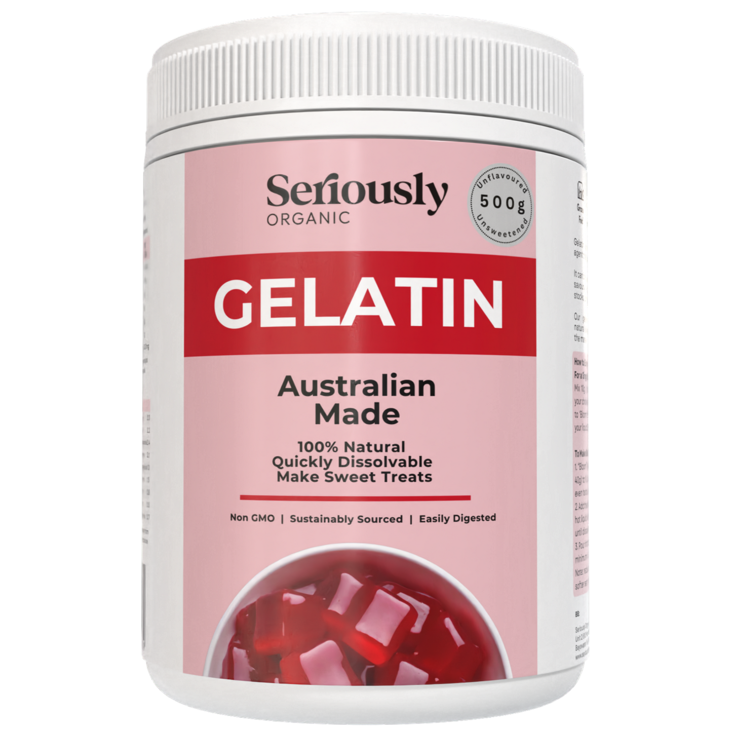 Gelatin - Australian Made, 250/500g Pure, Natural, No Fillers image 0