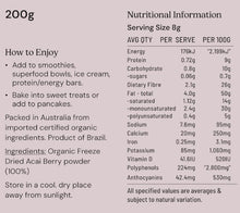 Acai Berry Powder Freeze Dried Organic