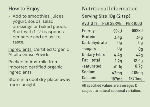 Nutritional Information