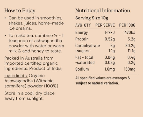 Ashwaganda Powder Organic