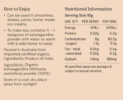 Ashwaganda Powder Organic