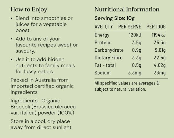 Broccoli Powder Organic