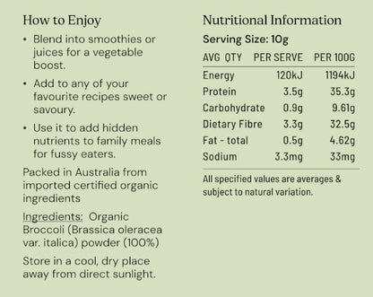 Broccoli Powder Organic