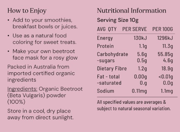 Nutritional Information