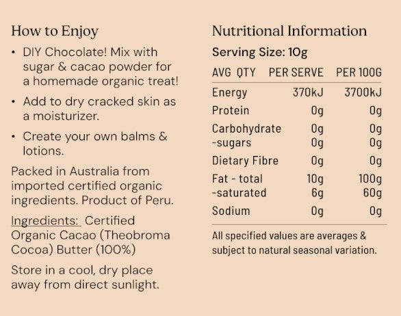 Cacao Butter Organic