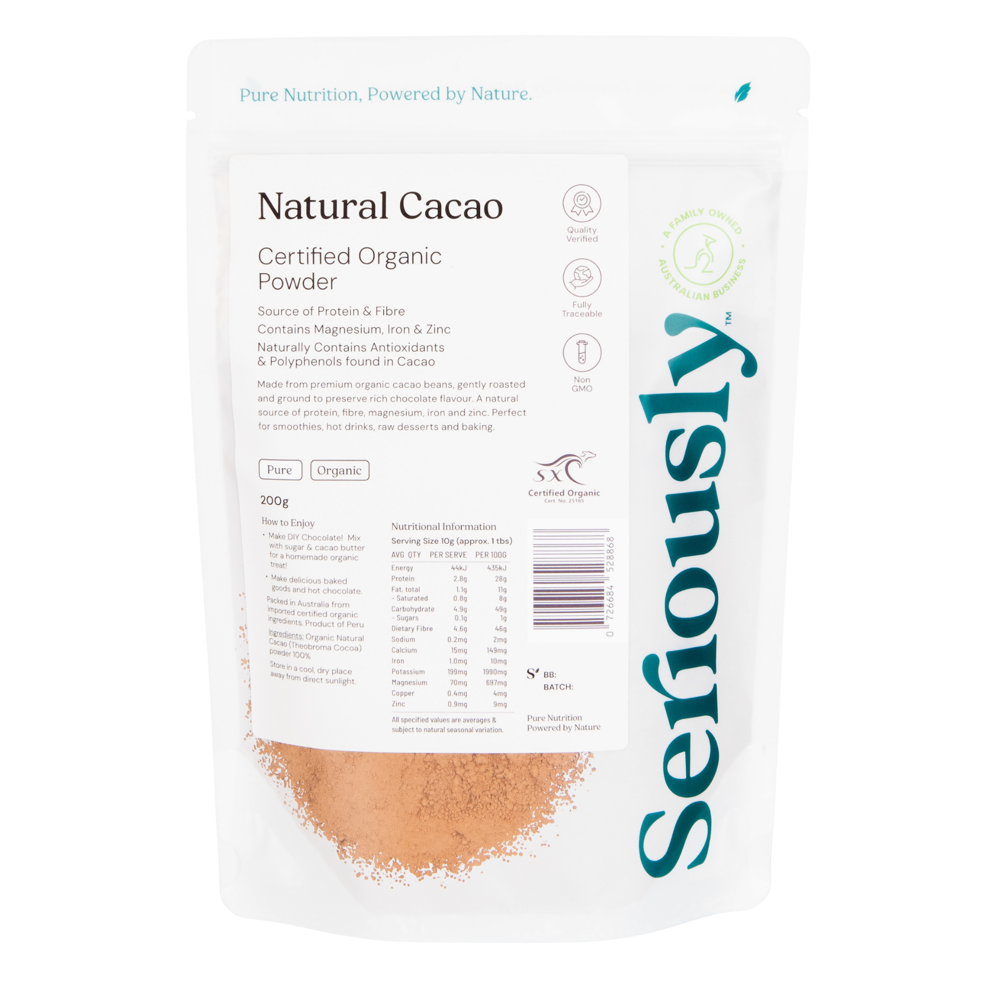 Cacao Powder Natural (Raw) Organic