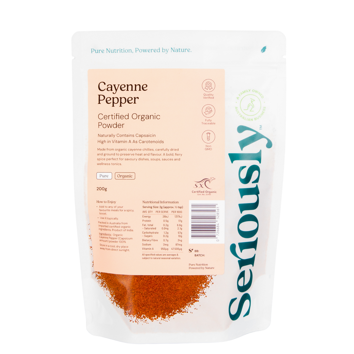 Cayenne Pepper Powder Organic