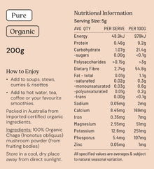 Chaga Mushroom Powder Organic