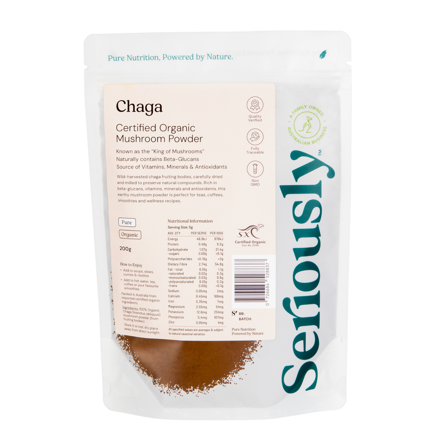 Chaga Mushroom Powder Organic