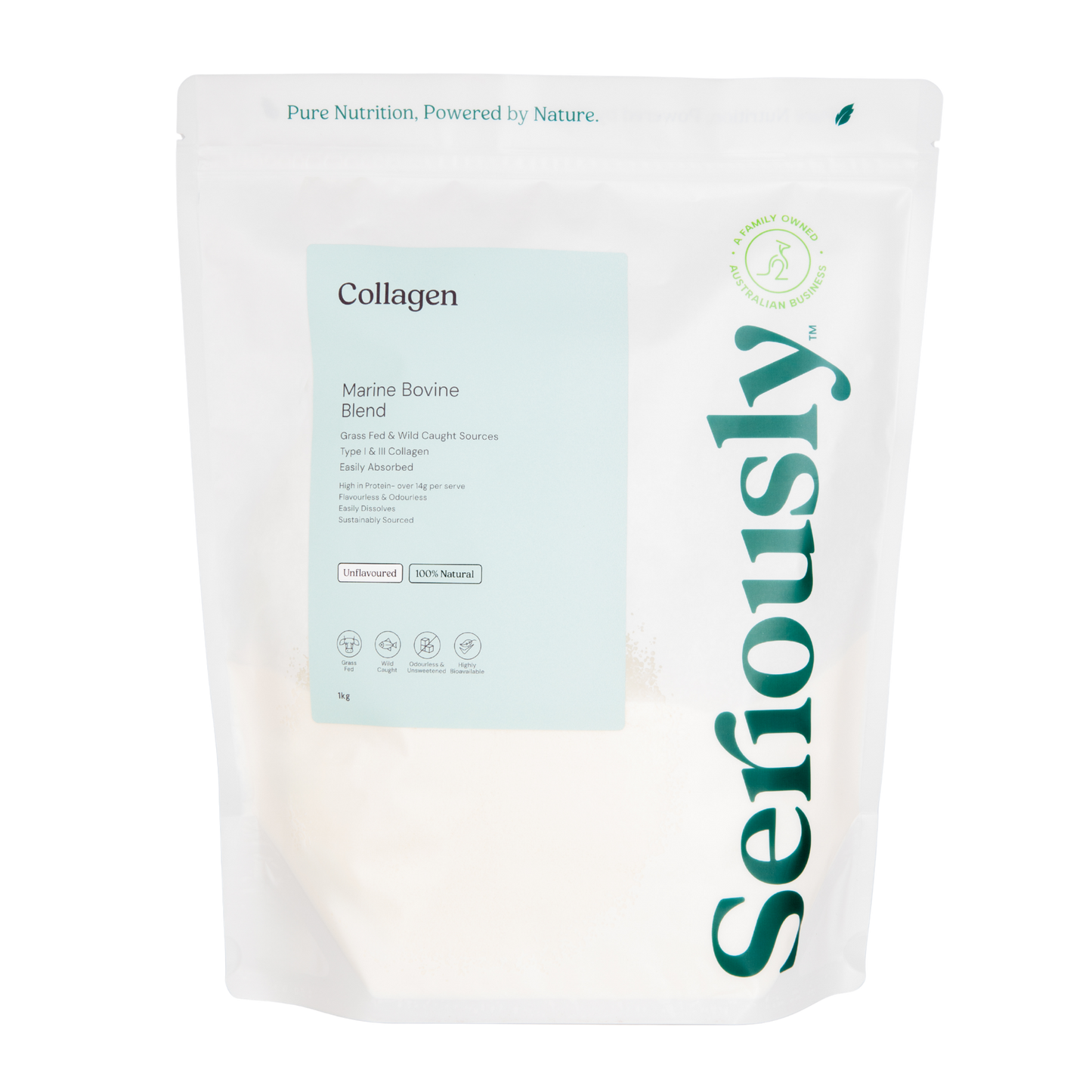 Collagen Peptide Blend Premium Australian Bovine & Wild Caught Marine Collagen