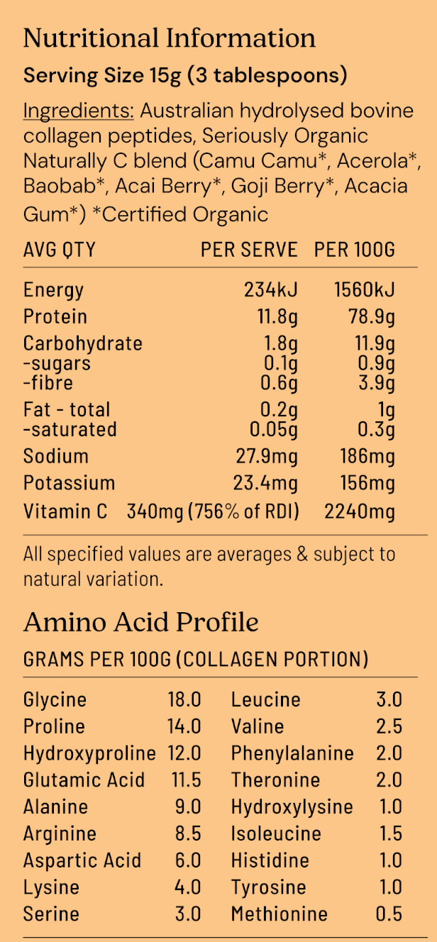 Australian Collagen & Natural Vitamin C