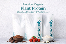 Smooth Plant Protein Powder Organic Chocolate, Vanilla, Strawberry