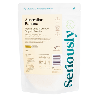Banana Powder Freeze Dried Australian Organic