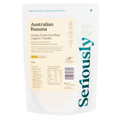 Banana Powder Freeze Dried Australian Organic