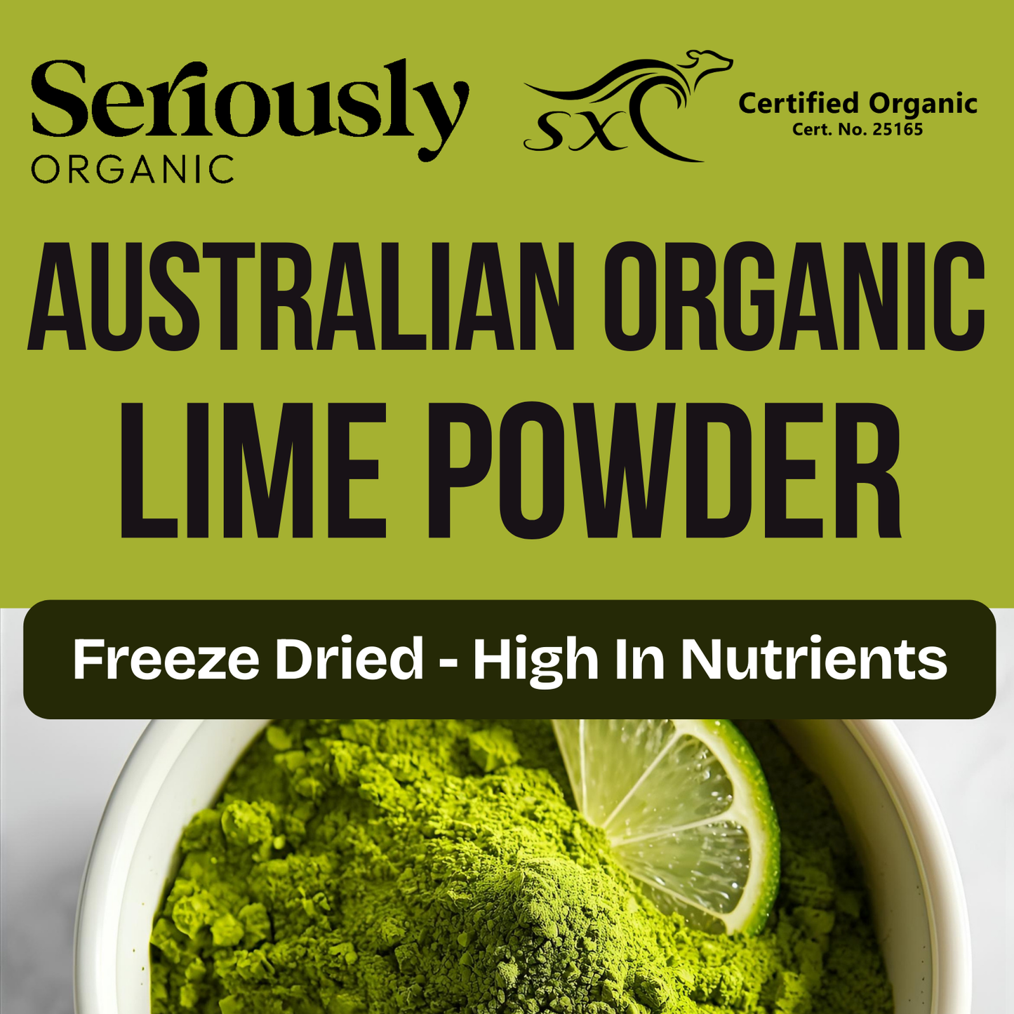 Lime Powder Freeze Dried Australian Organic