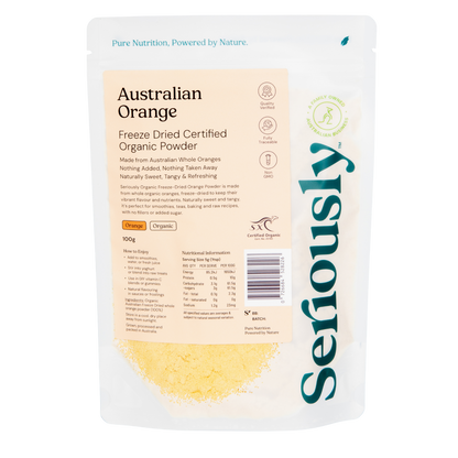 Orange Powder Freeze Dried Australian Organic