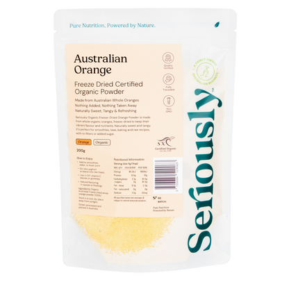 Orange Powder Freeze Dried Australian Organic