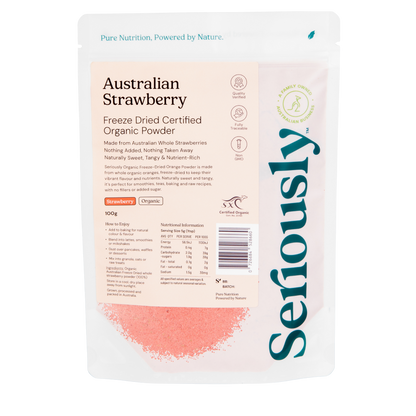 Strawberry Powder Freeze Dried Australian Organic