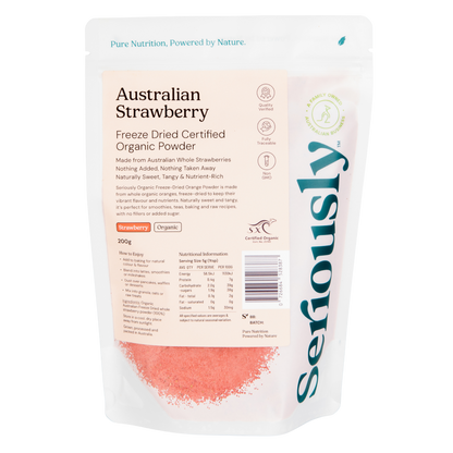Strawberry Powder Freeze Dried Australian Organic
