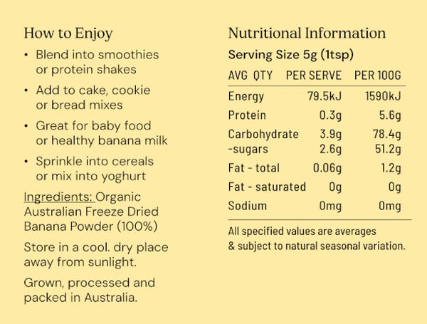 Nutritional Information
