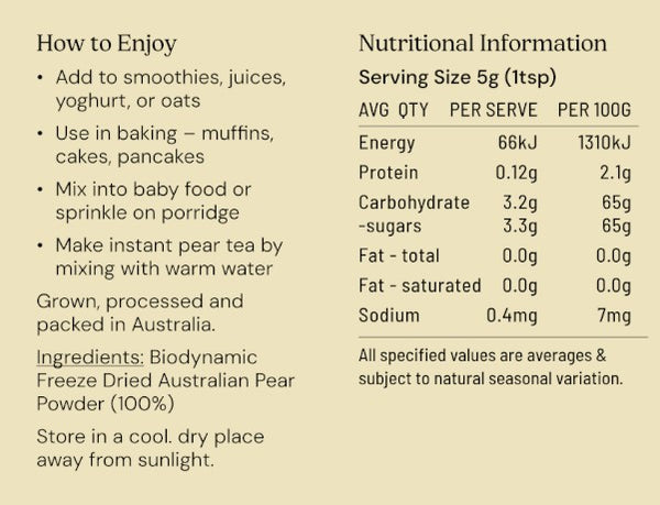 Nutritional Information