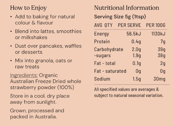 Nutritional Information