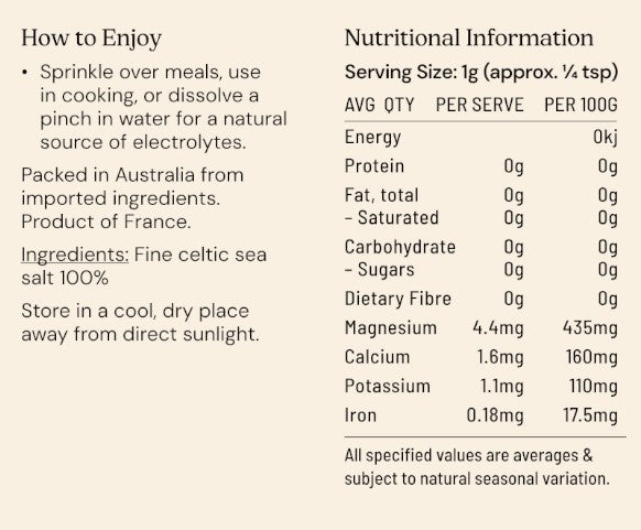 Nutritional Information