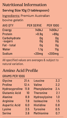 Natural Australian Gelatin