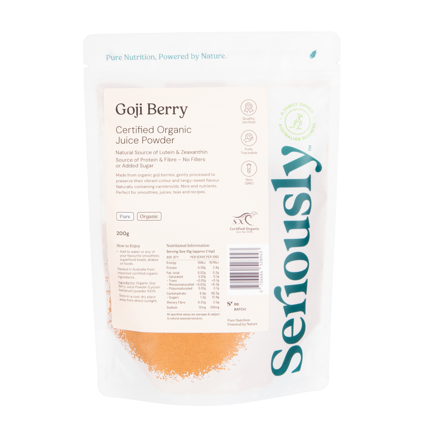 Goji Berry Juice Powder Organic