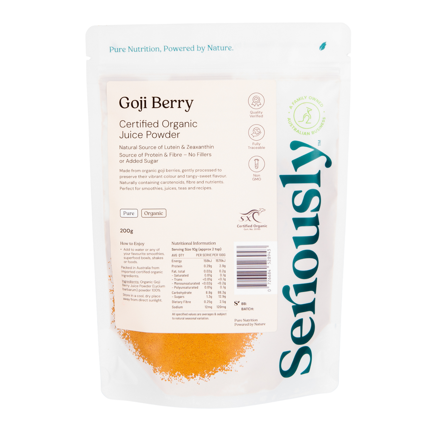 Goji Berry Juice Powder Organic