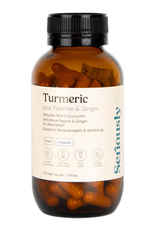 Organic Turmeric Capsules – 620mg (120 Vege Caps)