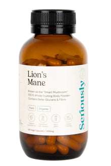 Organic Lion’s Mane Mushroom Capsules – 500mg (120 Vege Caps)