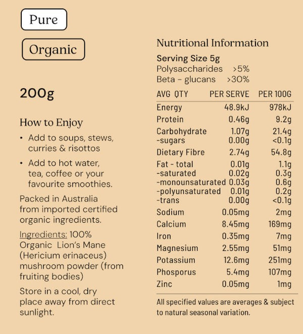 Nutritional Information