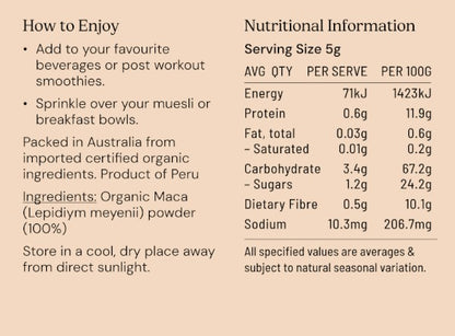 Maca Powder Organic