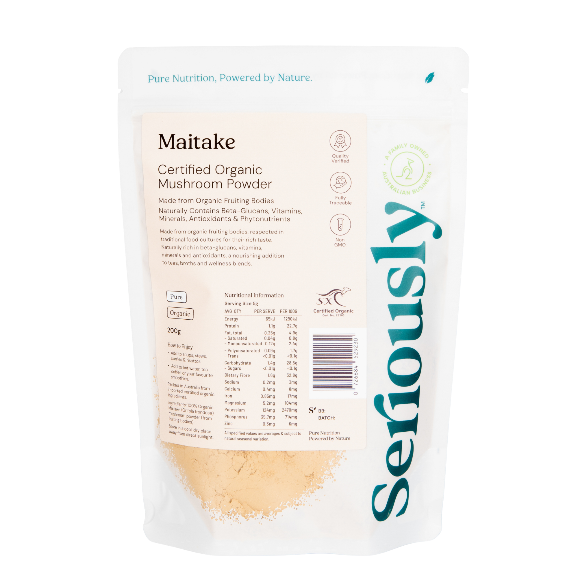 Organic Maitake Mushroom Powder