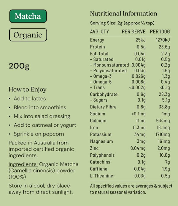 Nutritional Information
