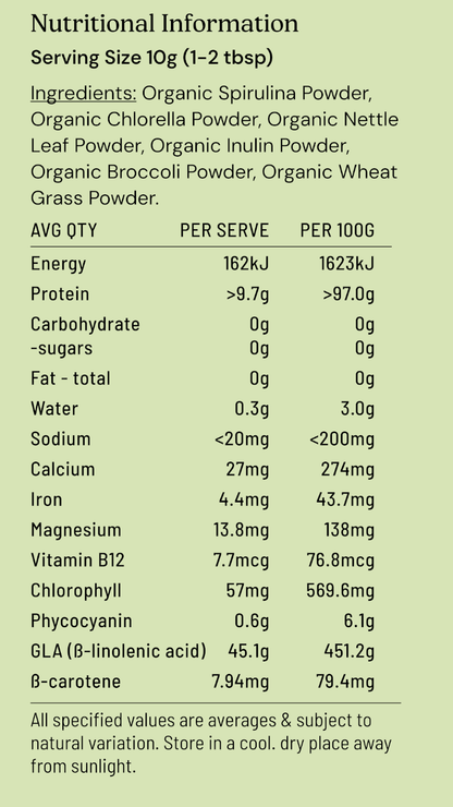 Organic Mega Greens Superfood Blend