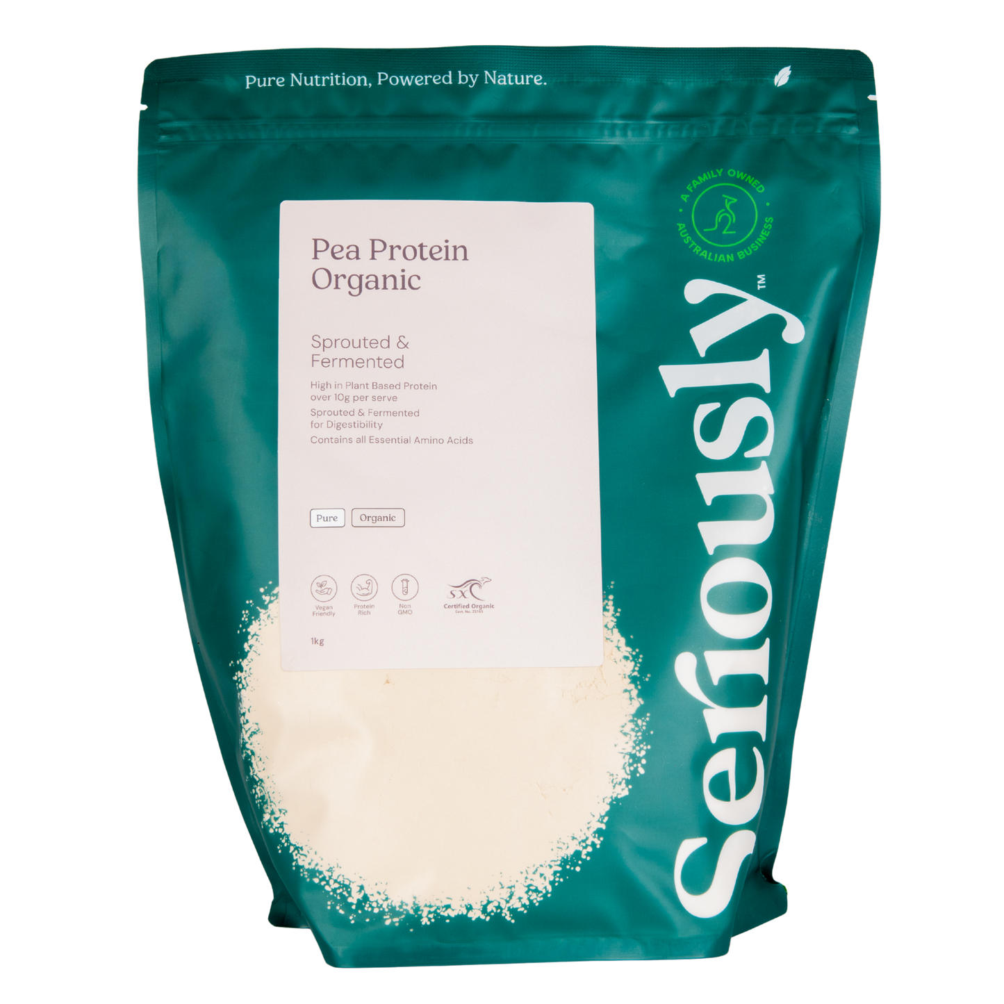 Sprouted & Fermented Pea Protein Powder Organic