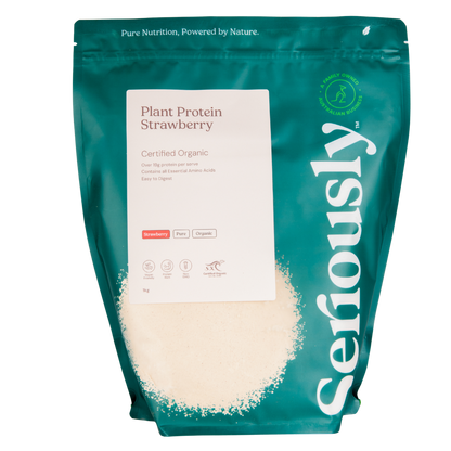 Smooth Plant Protein Powder Organic Chocolate, Vanilla, Strawberry