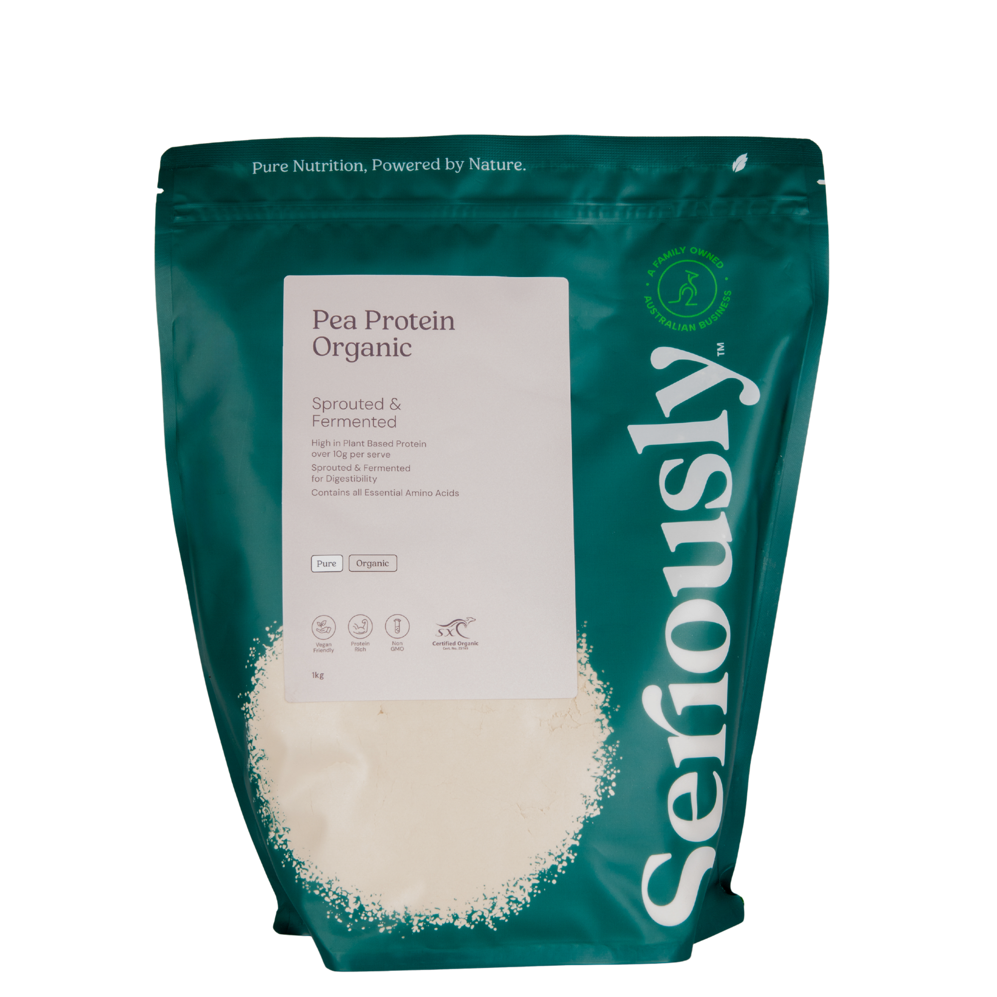 Sprouted & Fermented Pea Protein Powder Organic