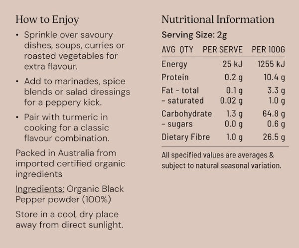 Nutritional Information