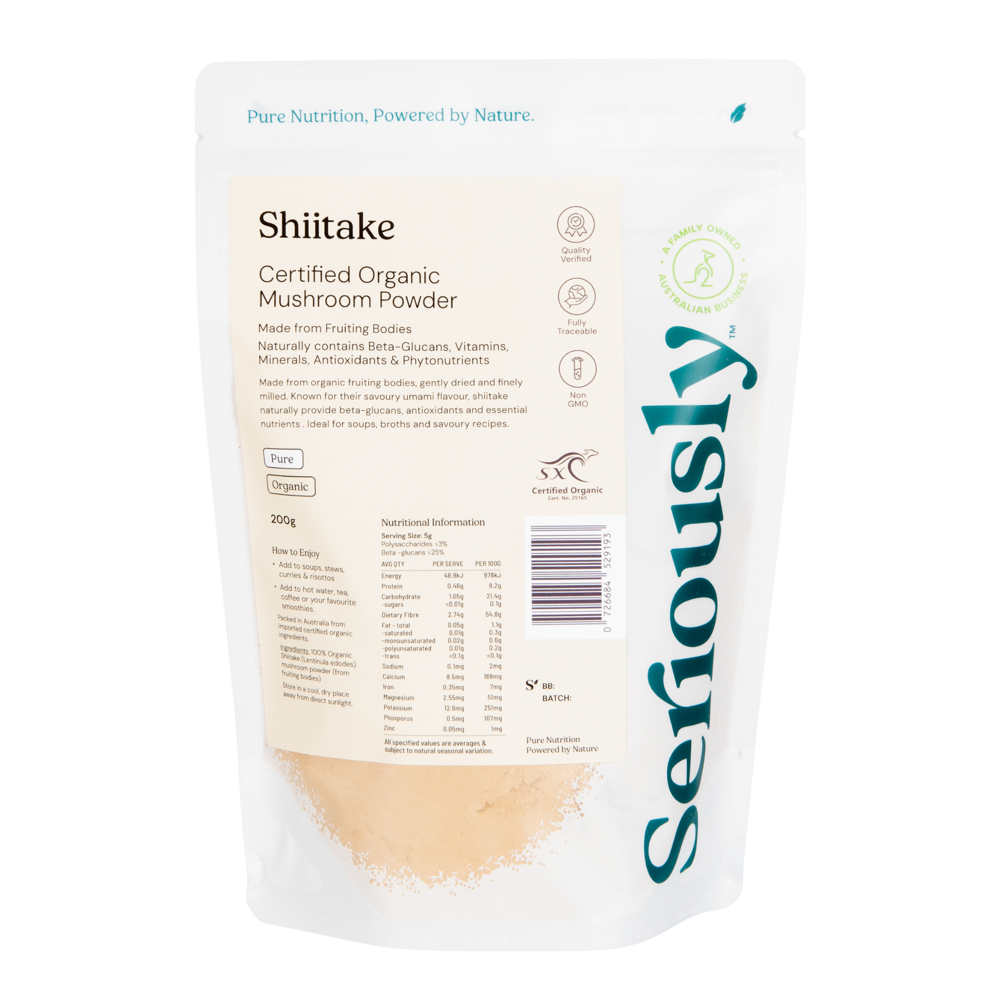 Shiitake Mushroom Powder Organic